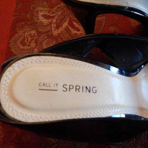 Call It Spring SIZE 8 BLACK - Picture 5 of 7